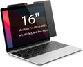 Magnetic Privacy Screen for MacBook Pro 16 inch (2019-2024, M1, M2, M3, M4, Pro, Max), Model A2141, A2485, A2780, A2991, A3186, A3403, Removable Screen Protector, Blue Light Blocking, Anti Glare Protector and Privacy Filter Shield