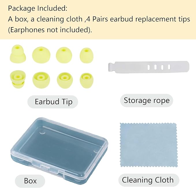 Replacement Earbud Tips Silicone Eartips Compatible with Powerbeats Pro Beats Wireless Earphone Headphone Earbud Rubber Tips 4 Pairs