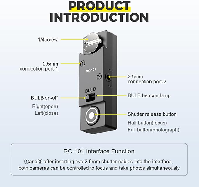 for Leica SL2 SL3 SL2S The Camera Releases The Shutter Cord Remote Control RC101-sl2 Remote 1/4 Screw Fixing Small Release Button Handle、 Hand Handle, cage Accessories (RC101-SL2)