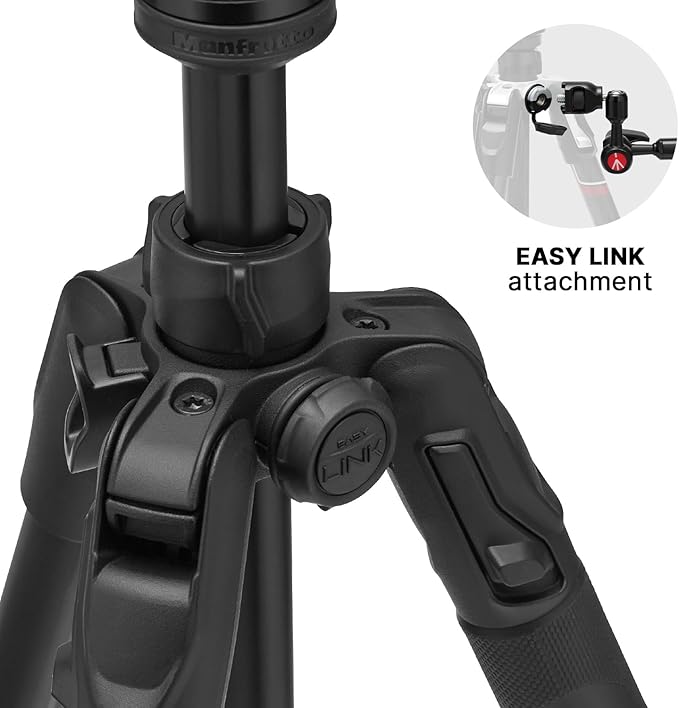 Manfrotto Befree Advanced AS, Camera Tripod, Lever Lock,Compatible with Arca-Swiss, Portable and Compact, Aluminum, Travel Tripod Kit, Ball Head, for DSLR, Mirrorless, Camera Accessories