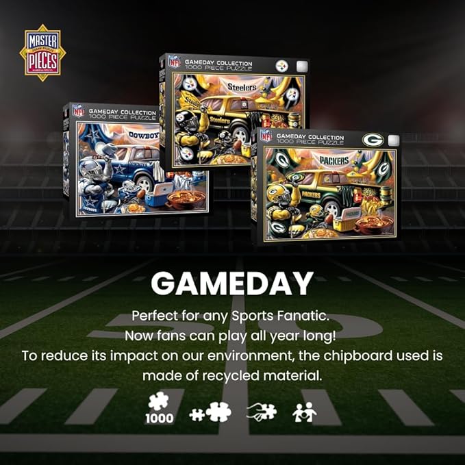 MasterPieces - 1000 Piece Jigsaw Puzzle, NFL Denver Broncos, Fun for Adults and Family, Non-Glare Finish, 19.25"x26.75"