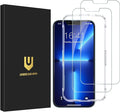 UNBREAKcable Screen Protector for iPhone 14/13/13 Pro [2-Pack] Double Shatterproof Tempered Glass [Easy Installation Frame] [9H Hardness] [99.99% HD Clear] [Bubble Free] for Apple 14/13/13 Pro 6.1''