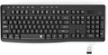 Redragon BK-7367 2.4G Wireless Keyboard, Membrane Computer Keyboard with 10 Individual Multimedia Keys, Spill Resistant Adjustable Kickstand AA Battery
