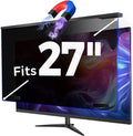 Magnetic 27 Inch Computer Privacy Screen Filter, Hanging Computer Screen Privacy Shield for 16:9 Monitor Removable Anti Blue Light Glare Eye Protection