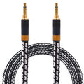 Aux Cord, Audiophile 3.5mm Stereo Audio Cable [0.75m (2.5 Feet), Silvered-Plated Copper core], Unbreakable and Great for Laptop, Tablets,Headphones, Cars and More.