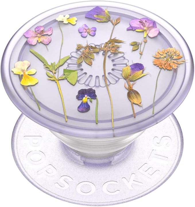 PopSockets Plant-Based Phone Grip with Expanding Kickstand, Adhesive Grip, Eco-Friendly, Cute PopSockets - Purple Fields