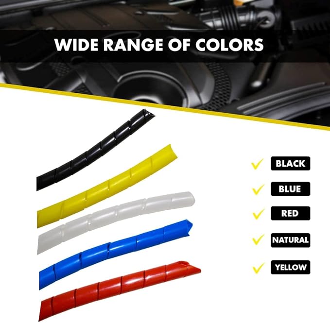 Kable Kontrol Vortex Spiral Cable Wrap - 3/4” Inch 100’ Feet Long - Hose Protector Flexible Polyethylene Wire Conduit Tubing Cable Sleeve Cord Cover to Organize Wires – Black