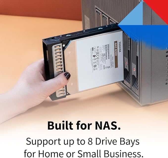 Toshiba N300 4TB NAS 3.5-Inch Internal Hard Drive - CMR SATA 6 GB/s 7200 RPM 512 MB Cache - HDWG740XZSTC
