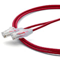 TRUECABLE Cat6 Component Rated Patch Cable, Unshielded (U/UTP), 7ft, Red, 28AWG Solid Copper, Snagless 10G High-Speed Ethernet Cable, PoE++ 4PPoE 100W, UL Listed, RoHS-3, 1 Pack