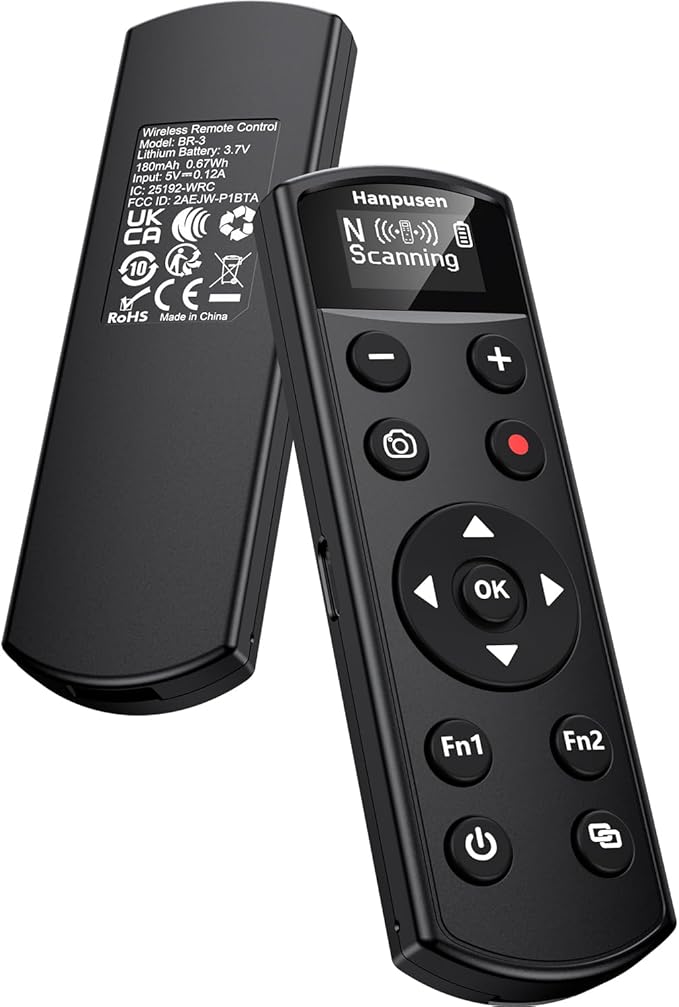 for Nikon Camera Remote Control, Hanpusen Rechargeable Wireless Shutter Release with OLED Screen for Nikon Z6 III/Zf/Z5II/Z50/Z50 II/Z fc/P1000/P1100/P950/B600/A1000/Z6 II/Z30/Z5/Z7 II, Replace ML-L7