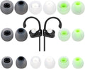 Earbud Tips Ear Bud Tips Soft Anti Slip Washable and Reusable Silicone Replacement Earbud Tips Fit Most in-Ear Earbuds(Inner Hole 3.8mm -5.1mm) 18pcs S M L
