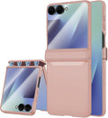 STORMTAL for Samsung Galaxy Z Flip 7 Case, Hinge Protection, Built-in Screen Protector, Wireless Charging, Shockproof, Slim Rugged Phone Protective Case for Galaxy Z Flip 7 Pink