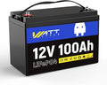 12V 100Ah LiFePO4 Battery, Lithium Battery Up to 15000 Cycles, Low Temperature Protection, 10 Years Lifespan, Perfect for RV/Outdoor Camping/Home Energy Storage（BCI Group 24）
