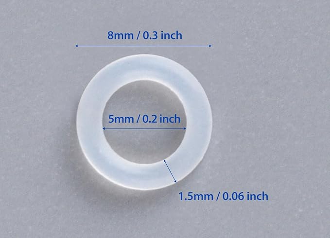 150PCS Rubber O Ring Switch Dampeners Damper for Mechanical Keyboard, Clear Cherry MX Switch Keyboards Keycap Dampers