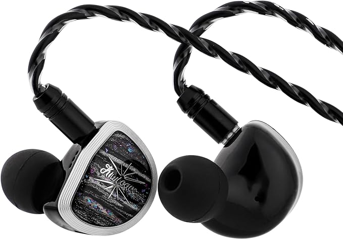 Linsoul Kiwi Ears Aether in Ear Monitor, 15.3mm Large Planar Driver IEM Earphone, HiFi Wired Earbuds, Gaming Earbuds with 2Pin Detachable Cable for Professional Musician Audiophile Gamer