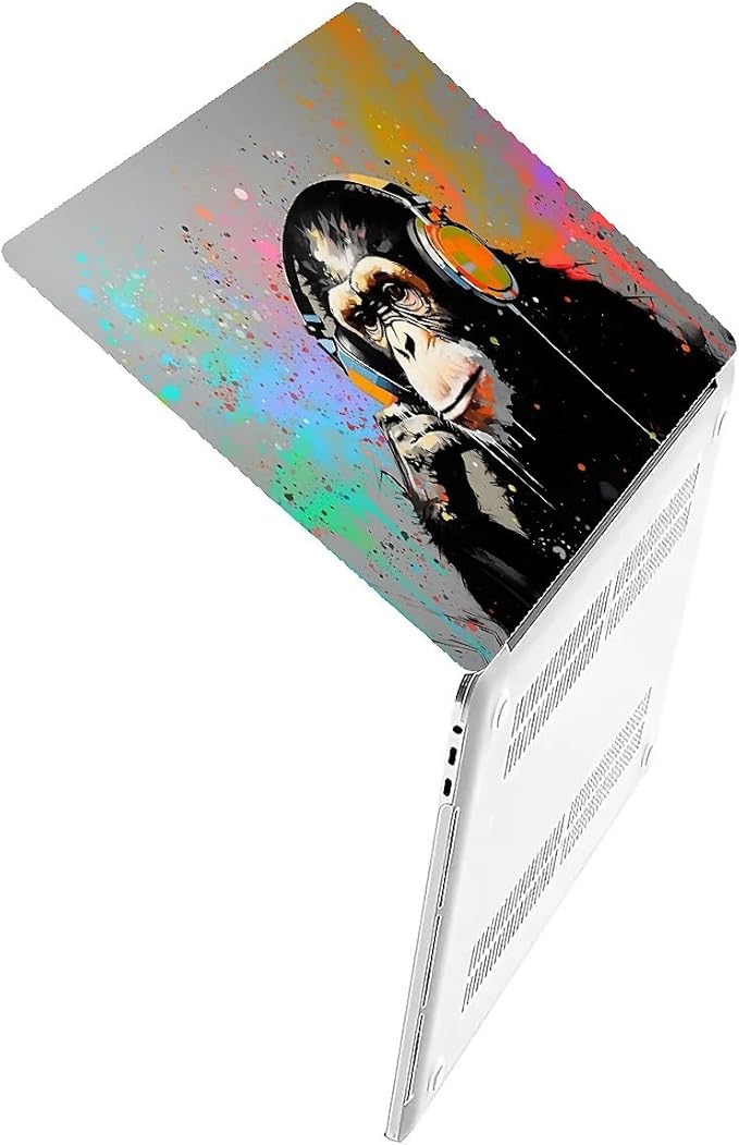 Compatible with MacBook Air 13.3 13.6 Inch Case 2022 2021 2020 2019 Plastic Hard Shell Case Cover,13.3 Air (A1932/A2179/A2337), Monkey