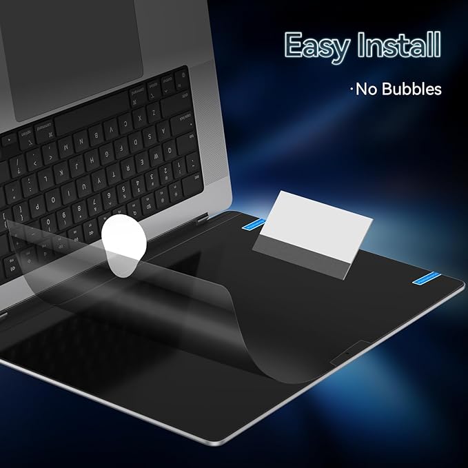 360° Privacy Screen for MacBook Air 15 Inch (2023-2025, M2 M3 M4) - A2941 A3114 A3241, 4 Way Privacy Anti Glare Blue Light Filter Shield Film Anti Spy Laptop Protector for Mac 15.3In Computer