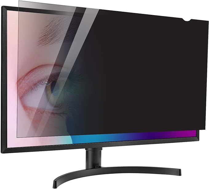 23 inch Computer Privacy Screen Filter - Suitable for 16:9 Aspect Ratio Widescreen Monitor - Blue Light Filter - Anti-Glare & Anti-Scratch Protector Film (23" Widescreen (16:9))