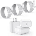 【Apple MFi Certified】Fast Charger iPhone,Fast i Phone Charging Cord 3Pack iPhone Charger Fast Charging Plug Block 6FT USB C to Lightning Cable for iPhone 14/14 Pro Max/Plus/13 Mini/12/11/XR/XS,AirPods