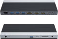 WAVLINK USB C Docking Station 4K Triple Display (2 HDMI + 1 Displayport) with 100W PC Charging, Gigabit Ethernet, 4 USB 3.0, SD/TF Card Slot, Audio, for Dell HP MacBook Lenovo and Other USB C Laptops