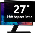 Computer Privacy Screen Protector 27 Inch with Hp Dell Acer Asus Samsung LG and More, Removable Security Shield Filter for 16:9 Aspect Ratio Monitor Like ViewSonic Sceptre AOC Koorui BenQ(27" Diagonal 16:9 1 Pack)