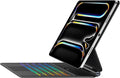 Keyboard Case for iPad Pro 11 Inch (M4) 2024, Ultra-Slim Magic Keyboard with Multi-Touch Trackpad, 7 Colors Backlight, Floating Cantilever Stand, BluetoothKeyboard for iPad Pro 11 M4, Black