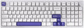 EPOMAKER Galaxy100 QMK/VIA Wireless Mechanical Keyboard with 8000mAh Battery and Numpad, CNC Aluminum, Full Size Gaming Keyboard, USB-C/BT5.0/2.4Ghz (White Purple, Marble White Switch)