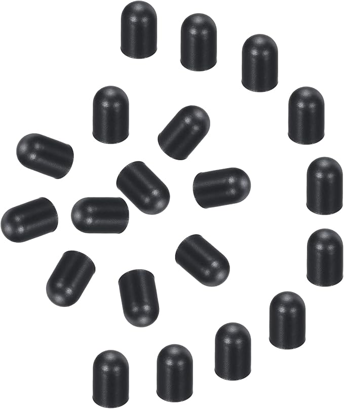 MECCANIXITY 60Pcs Replacement Stylus Pen Tips 4.5mm Conductive Capacitive Touch Screen Pens Tips Silicone Rubber, Black