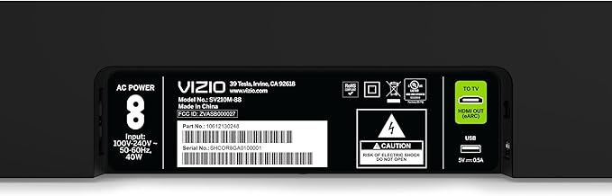 VIZIO 2.1 Soundbar, Wireless Subwoofer w/Dolby Atmos & DTS:X, Bluetooth Speaker, QuickFit™ Compatible – SV210M-08 (New, 2024 Model)