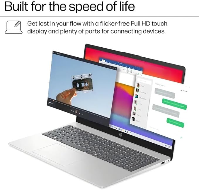 HP 15.6 Touchscreen Laptop Computer for Business, Intel 13th Gen i7-1355U(Up to 5.0 GHz), 15.6" FHD Touch Screen, 16 GB RAM, 1 TB SSD, Iris Xe GPU, Wi-Fi 6, HD Webcam, Windows 11 Pro, w/Accessories