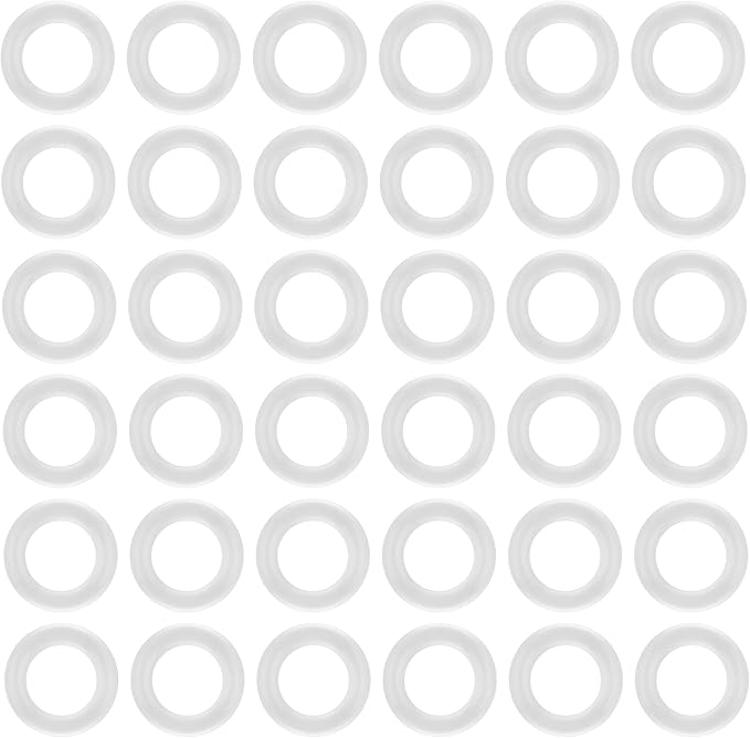 200Pcs Clear O-Ring Switch Dampeners Keycap for Mechanical Keyboard Cherry Mx, White…