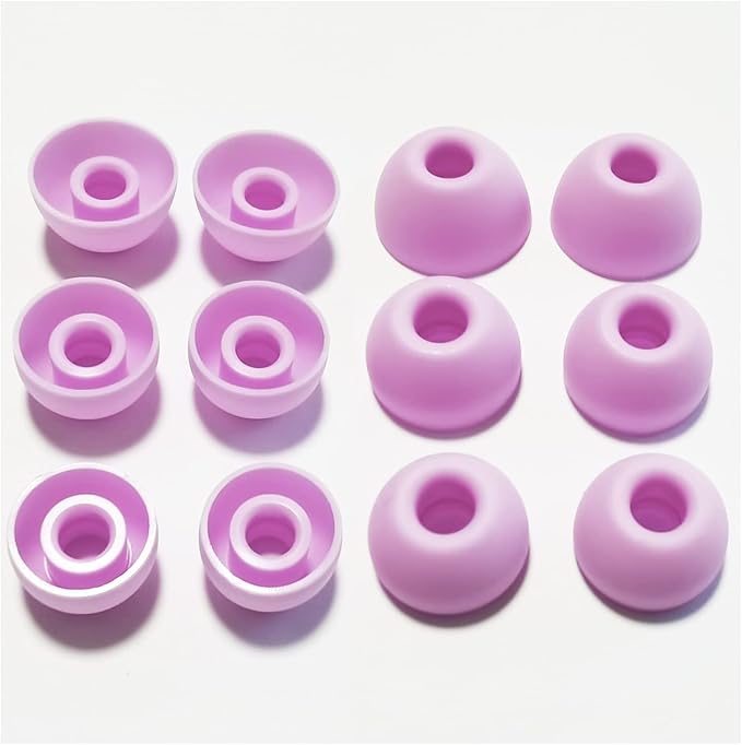 Silicone Eerbuds Tips for Beats Fit Pro Replacement Ear Tips for Beats Fit Pro/Beats Studio Buds Earbuds 6 Pairs LMS Purple