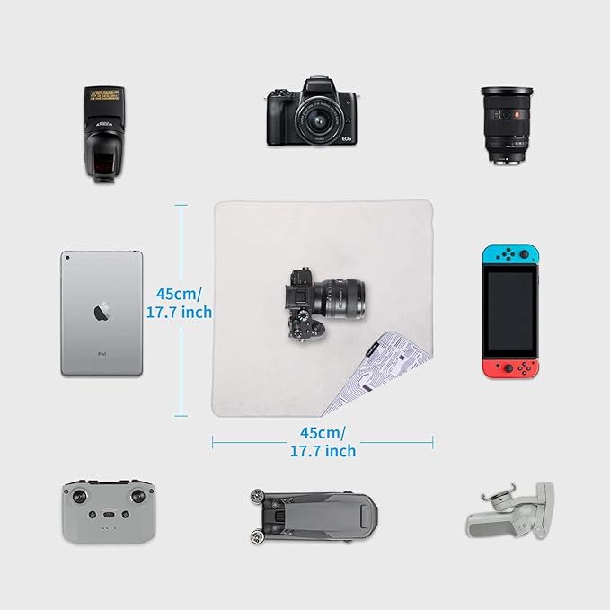 PGYTECH Protective Wrap, Anti-scratch Lens Camera Wrap, Lens protector, Magic Self-Adhesive Cloth Protective Camera Wrapper for DSLR/Camera Lens/Phone/Accessories