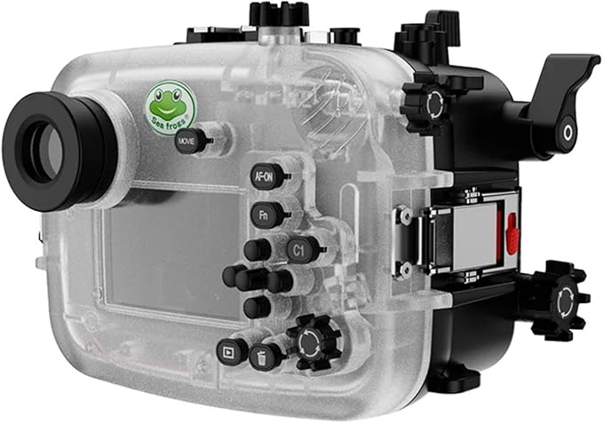 Seafrogs Underwater Housing for Sony a6700 with FL28 Flat Port, [40M/130FT] Waterproof Scuba Housing Case for Sony ILCE-6700 with FE E10-18mm F/4 OSS, FE 28-60 mm F4-5,6