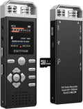 80GB Digital Voice Activated Recorder 1536KBPS Audio Voice Recorder with Playback Recording Device Dictaphone Sound Tape Recorder with Password Protection for Lectures,Meetings