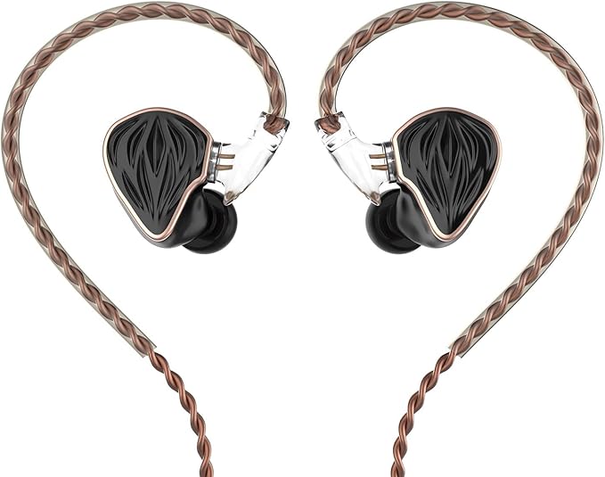 MS3 in-Ear Monitors, 2BA+1DD Hybrid IEM Wired Earphones, Includes 3 Pneumatic Tuning Filters - Exclusive Adjustable Soundstage for Instruments, Detachable Cable for Audiophile/Musician 3.5mm