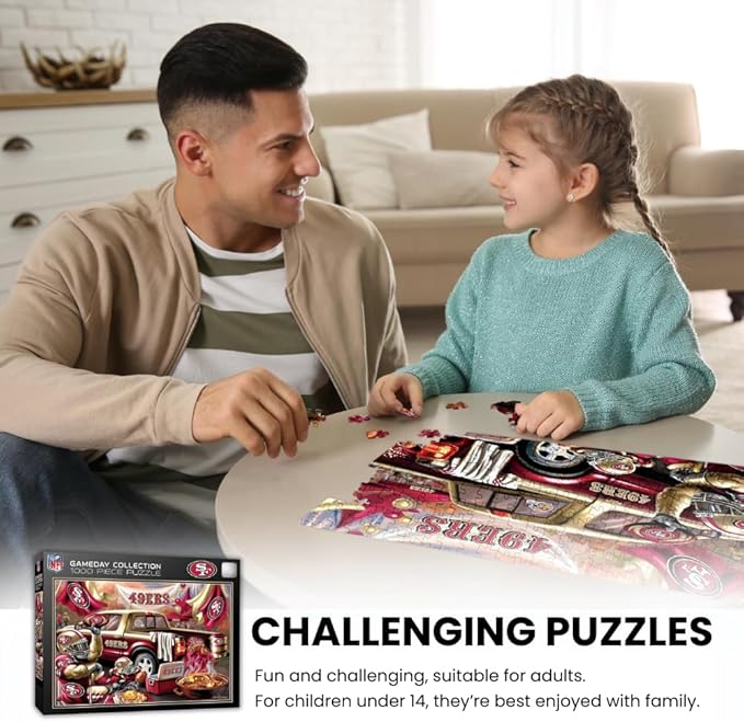 MasterPieces NFL Gameday Puzzles Collection - NFL Gameday Tailgate 1000 Piece Jigsaw Puzzle