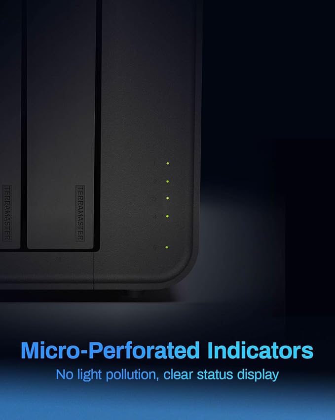 TERRAMASTER F4-424 Max NAS Storage - 4Bay Core i5 1235U 10-Cores 12-Threads, 8GB DDR5 RAM, Dual 10GbE Ports, Network Attached Storage Peak Performance for Business (Diskless)