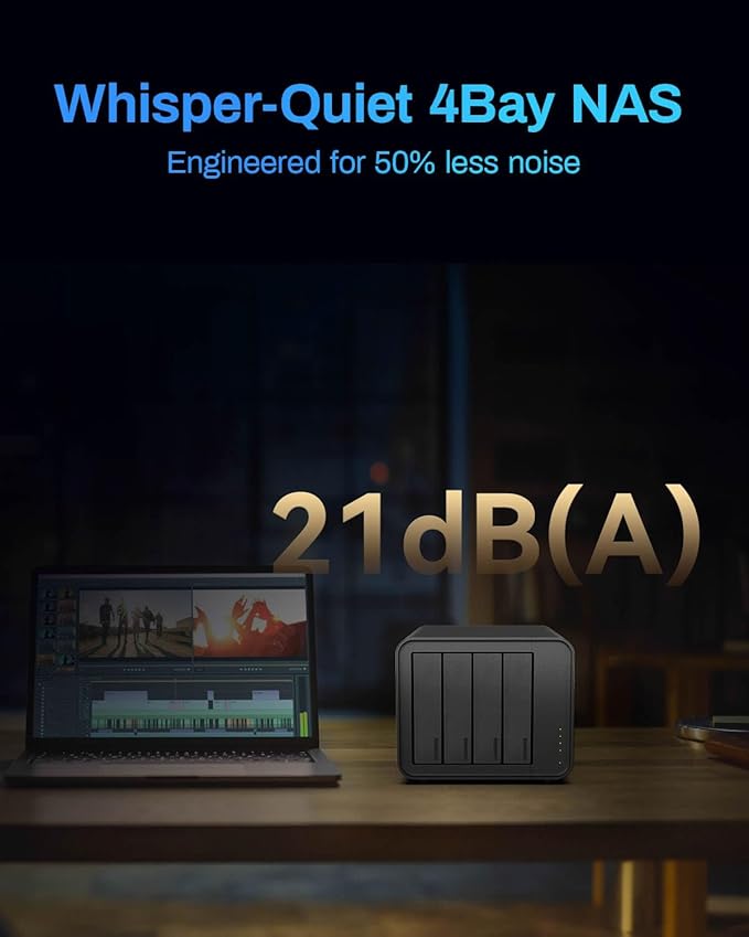 TERRAMASTER F4-424 Max NAS Storage - 4Bay Core i5 1235U 10-Cores 12-Threads, 8GB DDR5 RAM, Dual 10GbE Ports, Network Attached Storage Peak Performance for Business (Diskless)