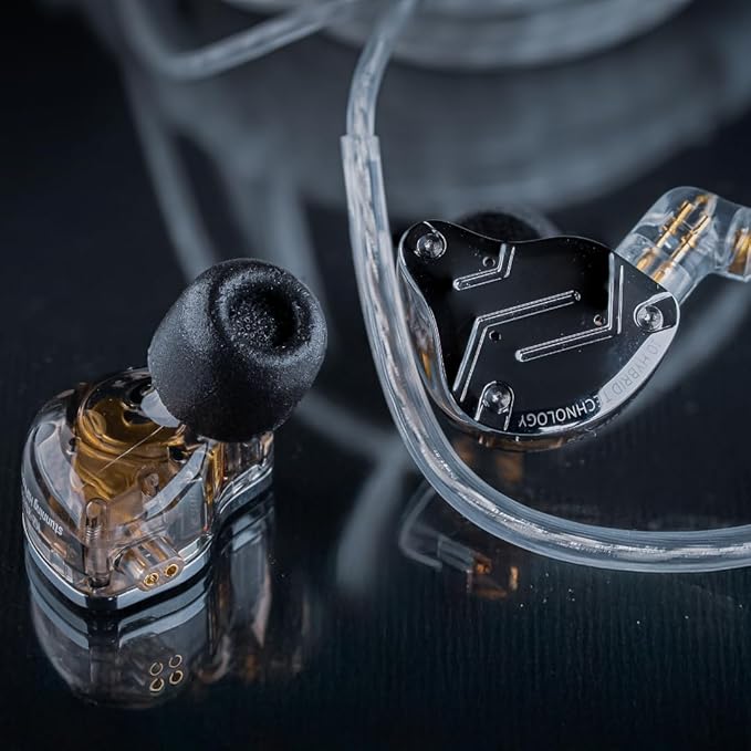 Comply 500 Core Series | Memory Foam Replacement IEM Ear Tips for KZ, Moondrop, FiiO Sennheiser & More | Superior Noise Isolation, Ultimate Comfort, Secure Fit | Round, Black, Small (3 Pairs)