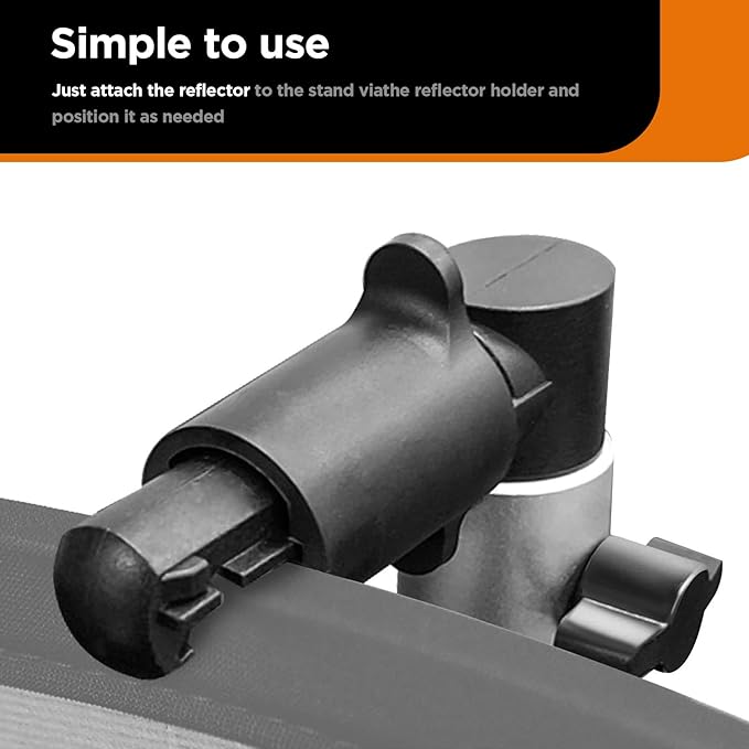 3 Pack Reflector Holder Backdrop Clamp, Sturdy Aluminum Alloy Photography Reflector Disc Holding Positioning Clamp Mount Adapter for Light Stand with 5/8" Stud