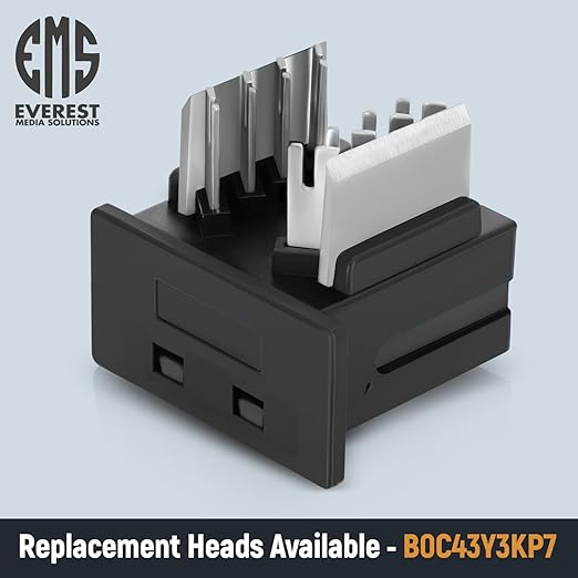 Everest easyJACK - 45° Angled Speed Termination Keystone Tool Set - with 20-Pack of RJ45 Cat6 Keystone Jacks in Yellow (Slim Profile Design) - Time Saver Network Punch Down Tool Cat6