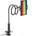 K-MT 【38.7inch/98cm】 Tablet Phone Holder Bed Gooseneck Mount, Mount Holder Clip with Grip Flexible Long Arm Compatible for ipad iPhone/Switch/Samsung Tabs/Kindle Fire HD K-MT(Black)