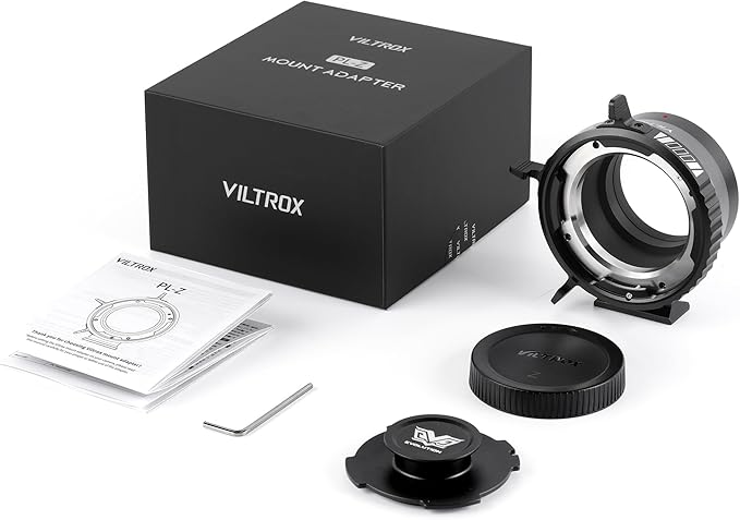 VILTROX PL-Z Lens Mount Adapter Ring Converter Control Ring Compatible with PL Lens to to Z Mount Nikon Mirrorless Camera Z5 Z50 Z6 Z6II Z7 Z7II Zfc