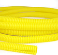 Split Wire Loom Tubing, 10,25ft Cord Protectors from Pets No Chew, Flexible Wire Covers Cord Protectors, Protective Split Cable Sleeve for Automotive Home Industrial Wires(Yellow, 0.98inch-25ft)