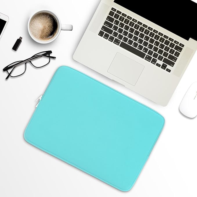 RAINYEAR 11-11.6 Inch Laptop Sleeve Protective Case Soft Lining Carrying Bag Padded Zipper Cover Compatible with 11.6" MacBook Air for 11" Notebook Computer Tablet Chromebook (Blue, Upgraded Version)
