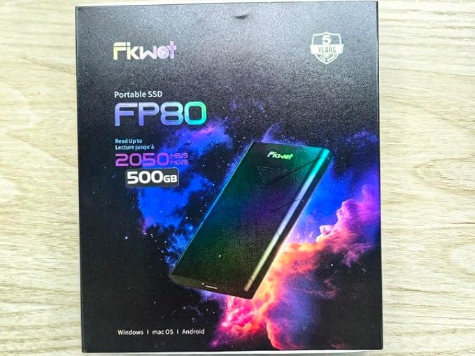 1TB External SSD, Portable SSD, Up to 2000MB/s, USB 3.2 Gen2x2 External Solid State Drives, Compatible with Smart TV, PS5/PS4(Pro), iPhone 15/16, Xbox, Mac & Windows and Other Devices(FP80)