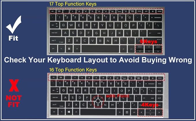 Keyboard Cover for HP EliteBook 830 835 840 845 1040 G9 G10 2023 2022 13.3 14 inch Laptop Accessories Keyboard Protective Skin (Not fit The 830/840/845/1040 G8 G7 G6 G5 G4 G3)-Pink