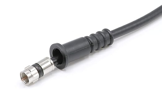 THE CIMPLE CO Coaxial Cable Weather RG6 Connectors RG59 Ends Coaxial Boots - Weatherproof (Black) - Pack of 25