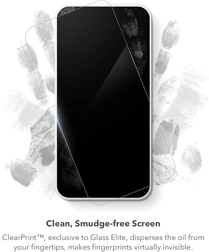 ZAGG InvisibleShield Glass Elite Plus Screen Protector - Made for iPhone 13 mini 5.4 - Case Friendly Screen - Impact & Scratch Protection - clear